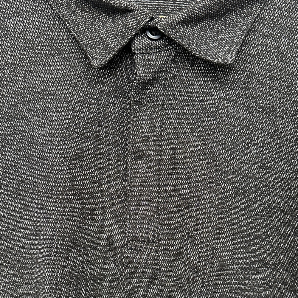 Robert Barakett Findlay Dark Gray Long Sleeve Polo Men’s XL Slim *WBF Large - Picture 5 of 13